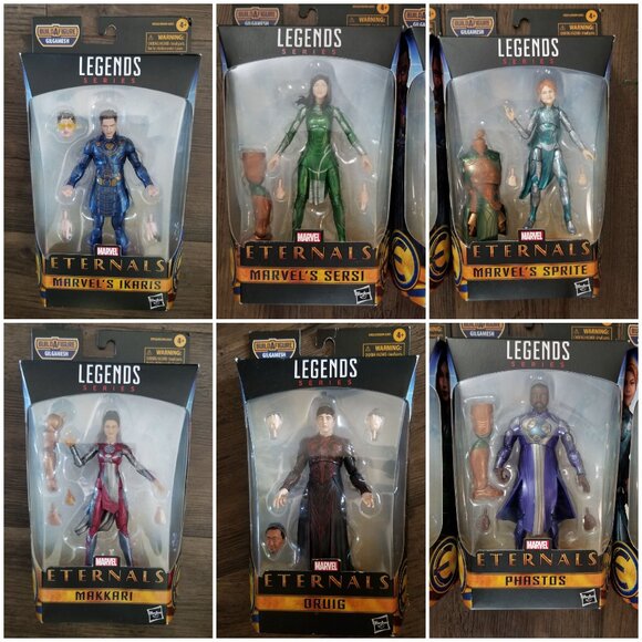 BUNDLE Marvel Legends Eternals (Ikaris, Sersi, Sprite, Makkari, Druig, Phastos) - Picture 1 of 16